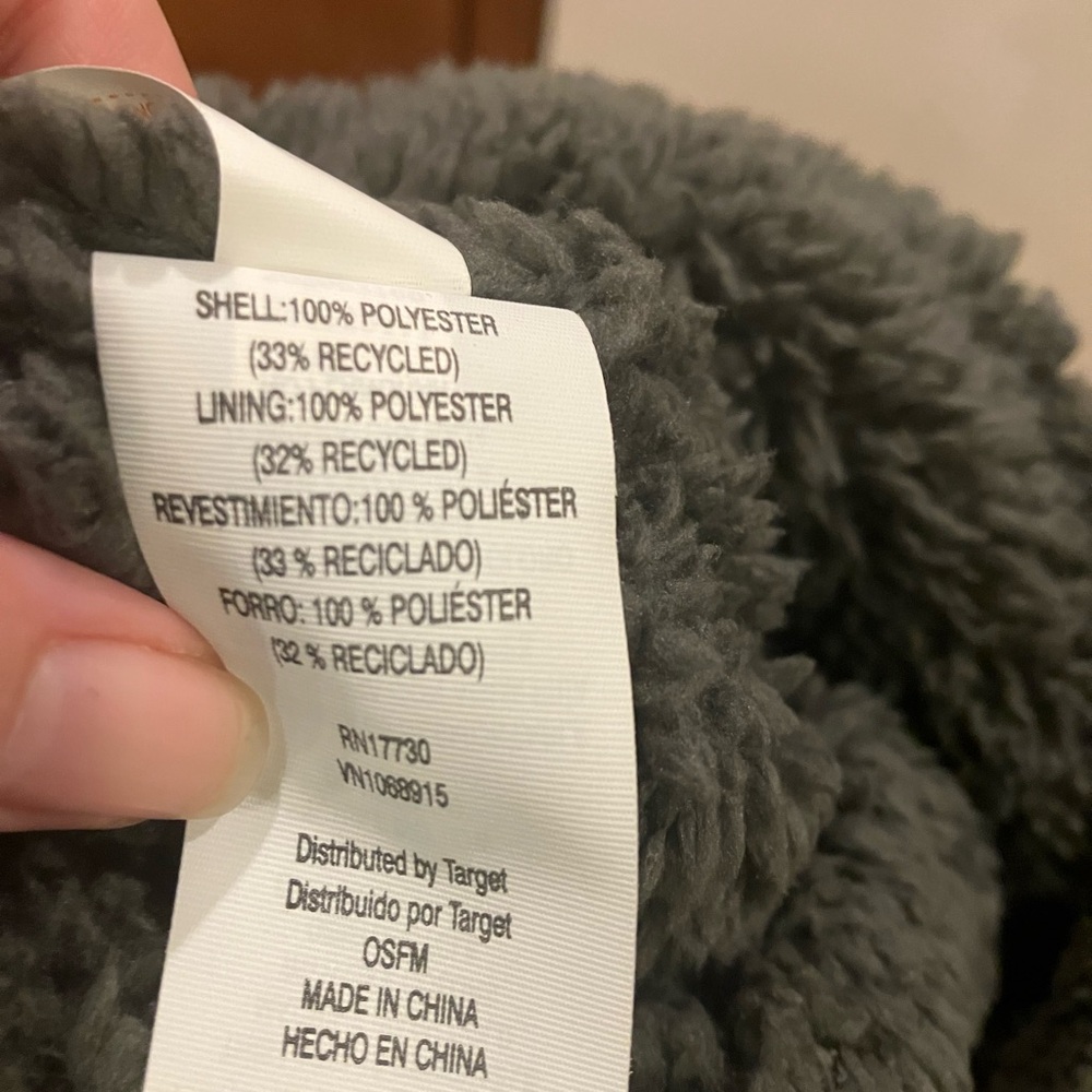 Kids Cat & Jack winter fleece pullover cap OSFM and gloves/mittens - Picture 5 of 8